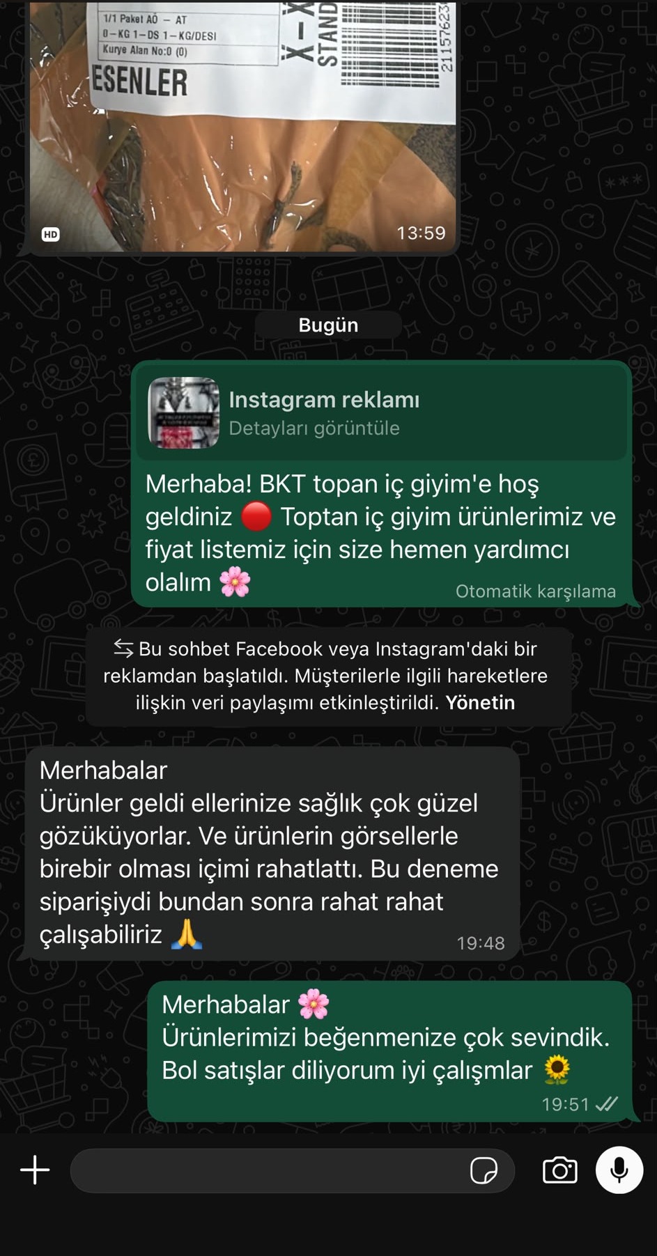 Müşteri memnuniyet mesajı 6